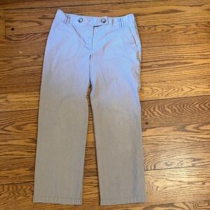 Nautica Woman’s Khaki Striped Chinos